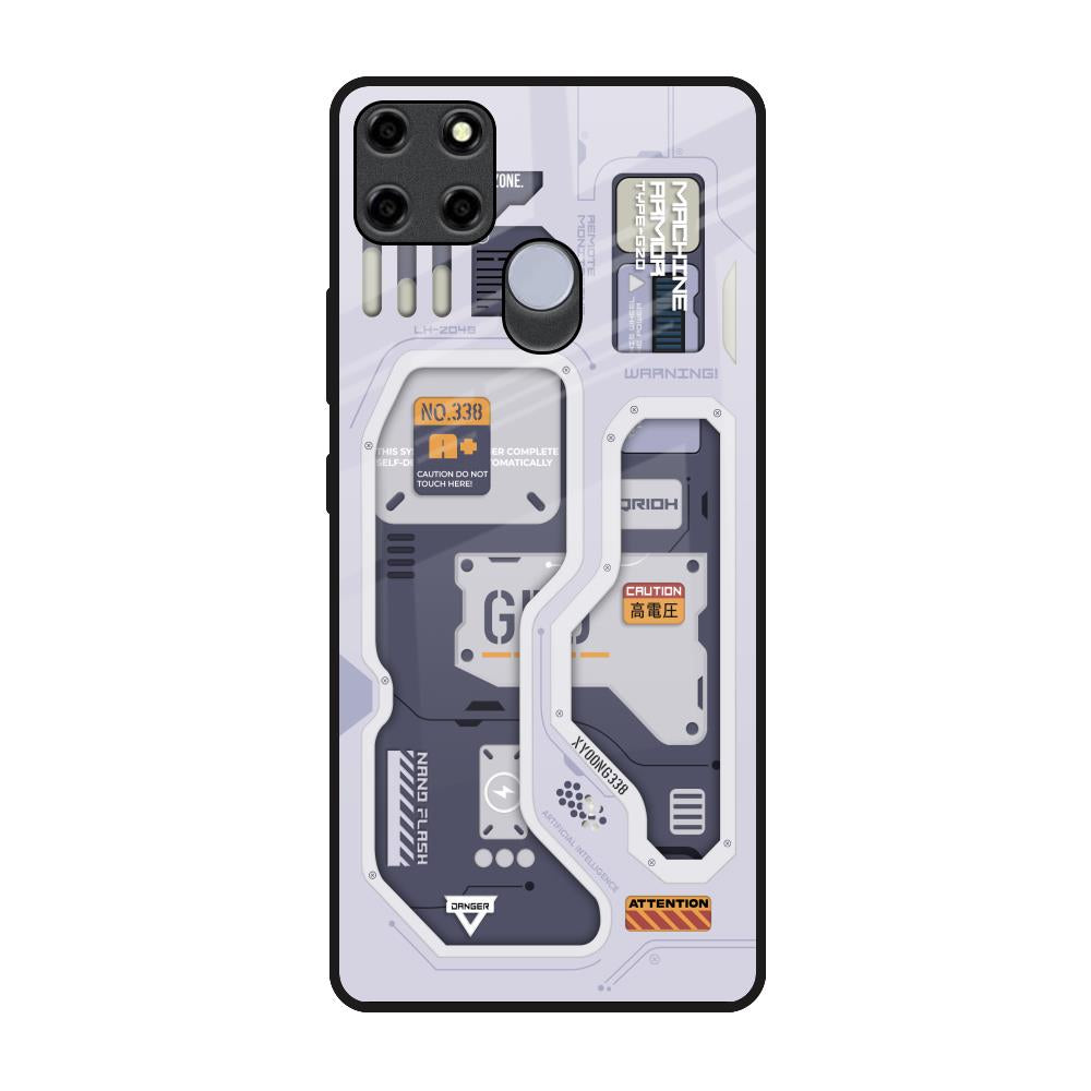 Tech Savvy Realme C12 Glass Back Cover Online