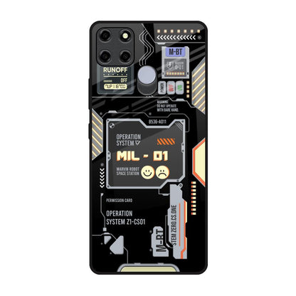 Exposed Parts Realme C12 Glass Back Cover Online