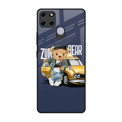Adventurous Bear Realme C12 Glass Back Cover Online