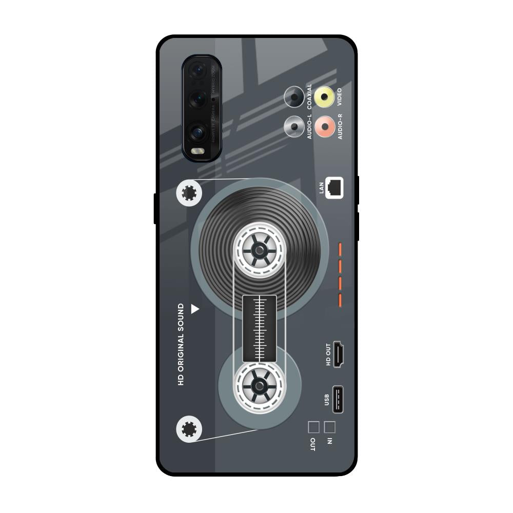 Retro Recorder Oppo Find X2 Glass Back Cover Online