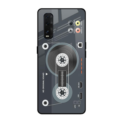 Retro Recorder Oppo Find X2 Glass Back Cover Online