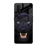 Angry Black Leopard Oppo Find X2 Glass Back Cover Online