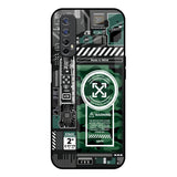 Green Camo Circuit Realme 7 Glass Back Cover Online