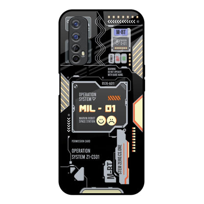 Exposed Parts Realme 7 Glass Back Cover Online