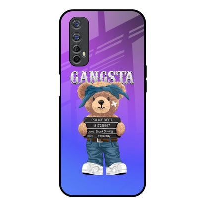 Gangsta Bear Realme 7 Glass Back Cover Online