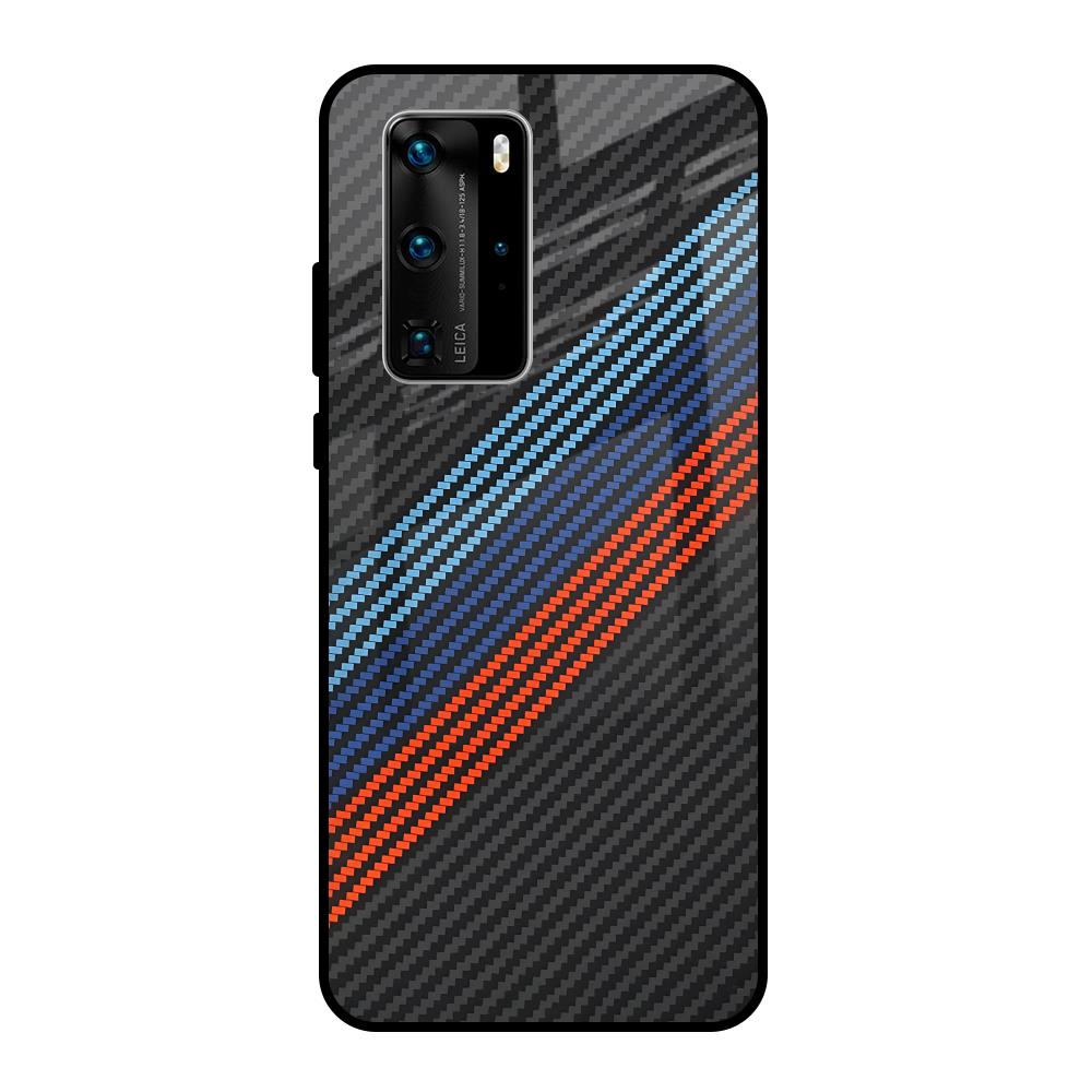 Carbon Inspired Huawei P40 Pro Glass Back Cover Online