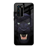 Angry Black Leopard Huawei P40 Pro Glass Back Cover Online