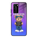 Gangsta Bear Huawei P40 Pro Glass Back Cover Online