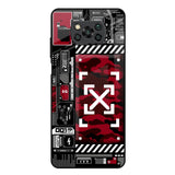Technology Art Poco X3 Glass Back Cover Online