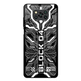Monochrome Magic Poco X3 Glass Back Cover Online