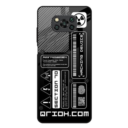 Futuristic Art Poco X3 Glass Back Cover Online