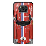 Racing Vintage Poco X3 Glass Back Cover Online