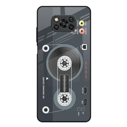 Retro Recorder Poco X3 Glass Back Cover Online