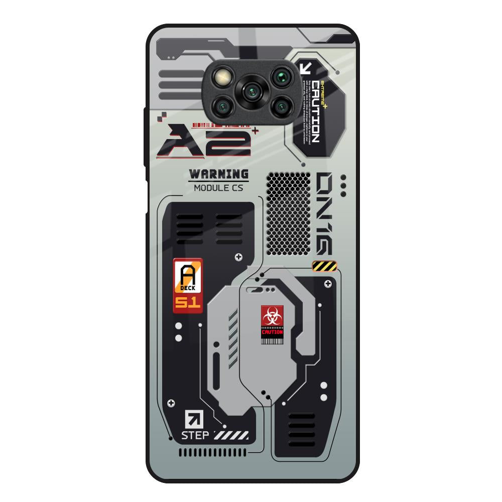 Techno Vibes Poco X3 Glass Back Cover Online