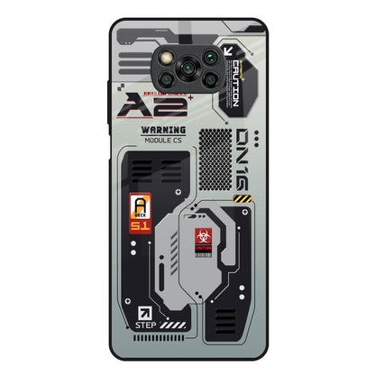 Techno Vibes Poco X3 Glass Back Cover Online