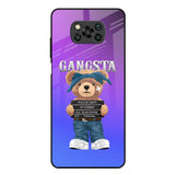 Gangsta Bear Poco X3 Glass Back Cover Online