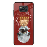 Astronaut Bear Poco X3 Glass Back Cover Online