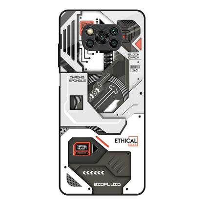 Explore Circuit Poco X3 Glass Back Cover Online