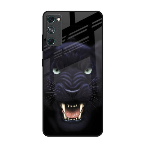 Angry Black Leopard Samsung Galaxy S20 FE Glass Back Cover Online