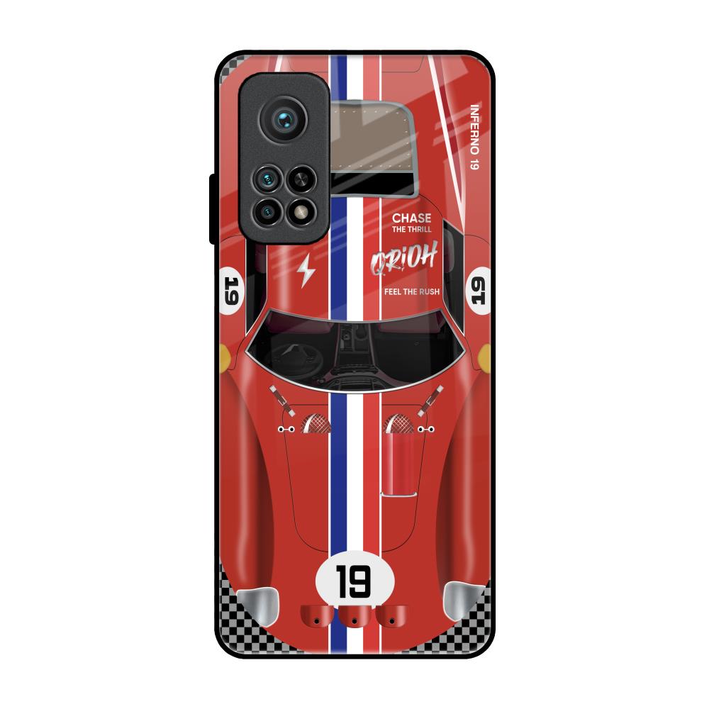 Racing Vintage Xiaomi Mi 10T Pro Glass Back Cover Online