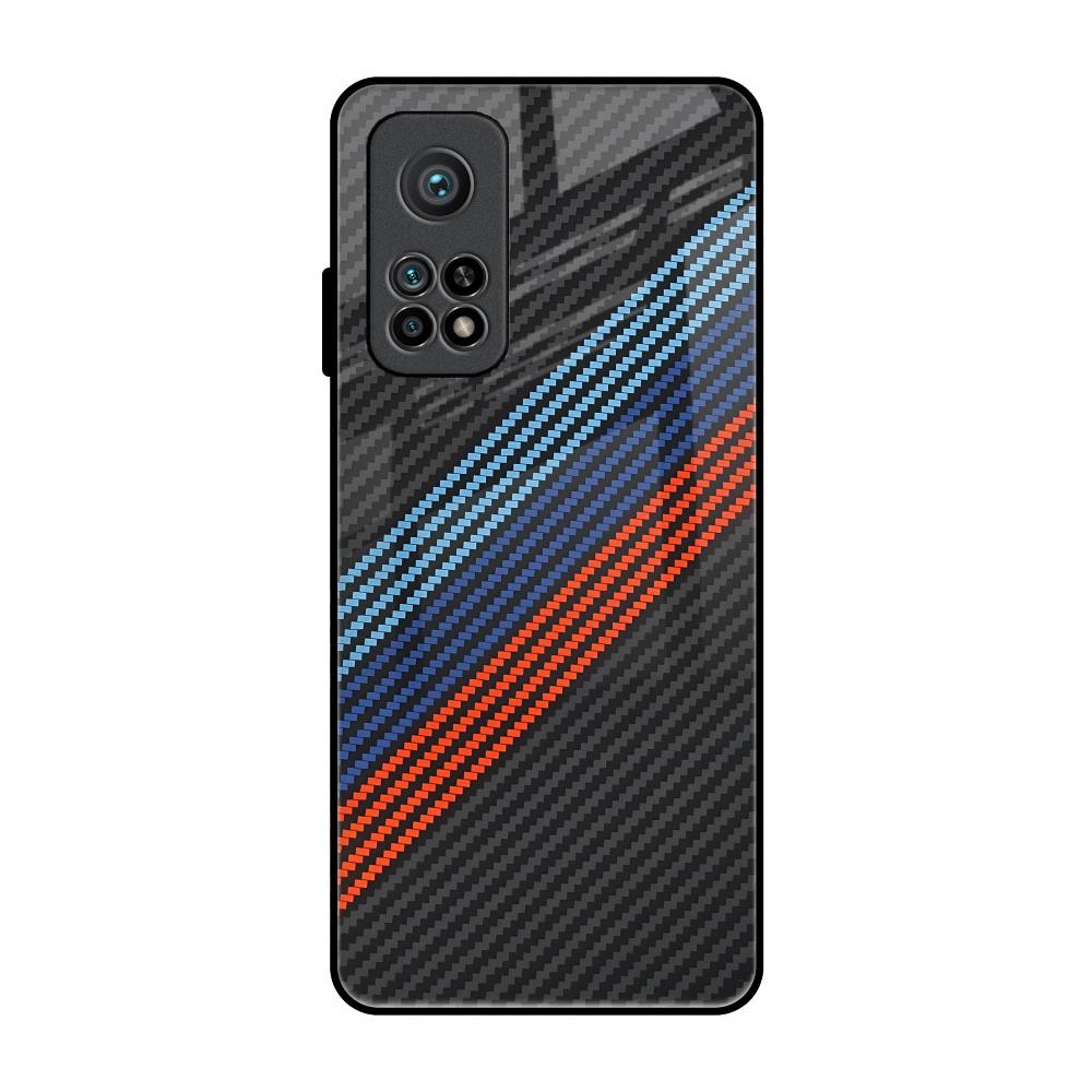 Carbon Inspired Xiaomi Mi 10T Glass Back Cover Online