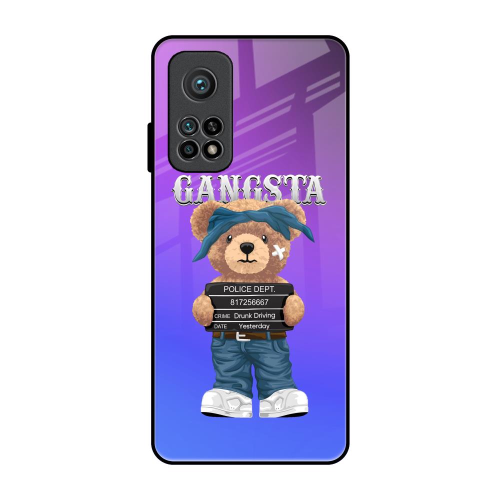 Gangsta Bear Xiaomi Mi 10T Glass Back Cover Online