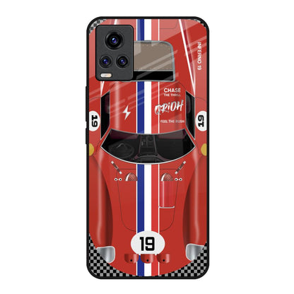 Racing Vintage Vivo V20 Glass Back Cover Online