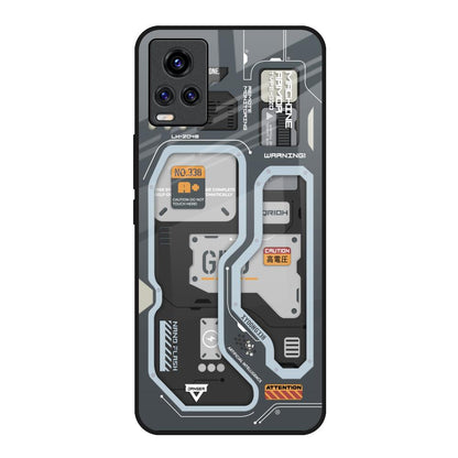 Retro Futuristic Vivo V20 Glass Back Cover Online