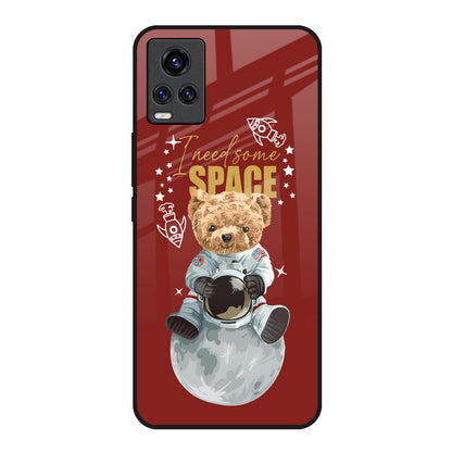 Astronaut Bear Vivo V20 Glass Back Cover Online