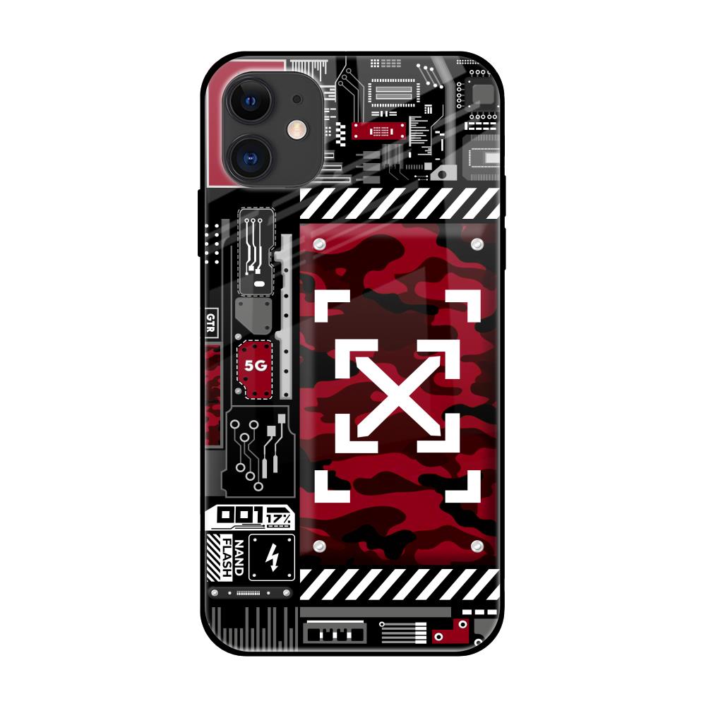 Technology Art iPhone 12 Glass Back Cover Online