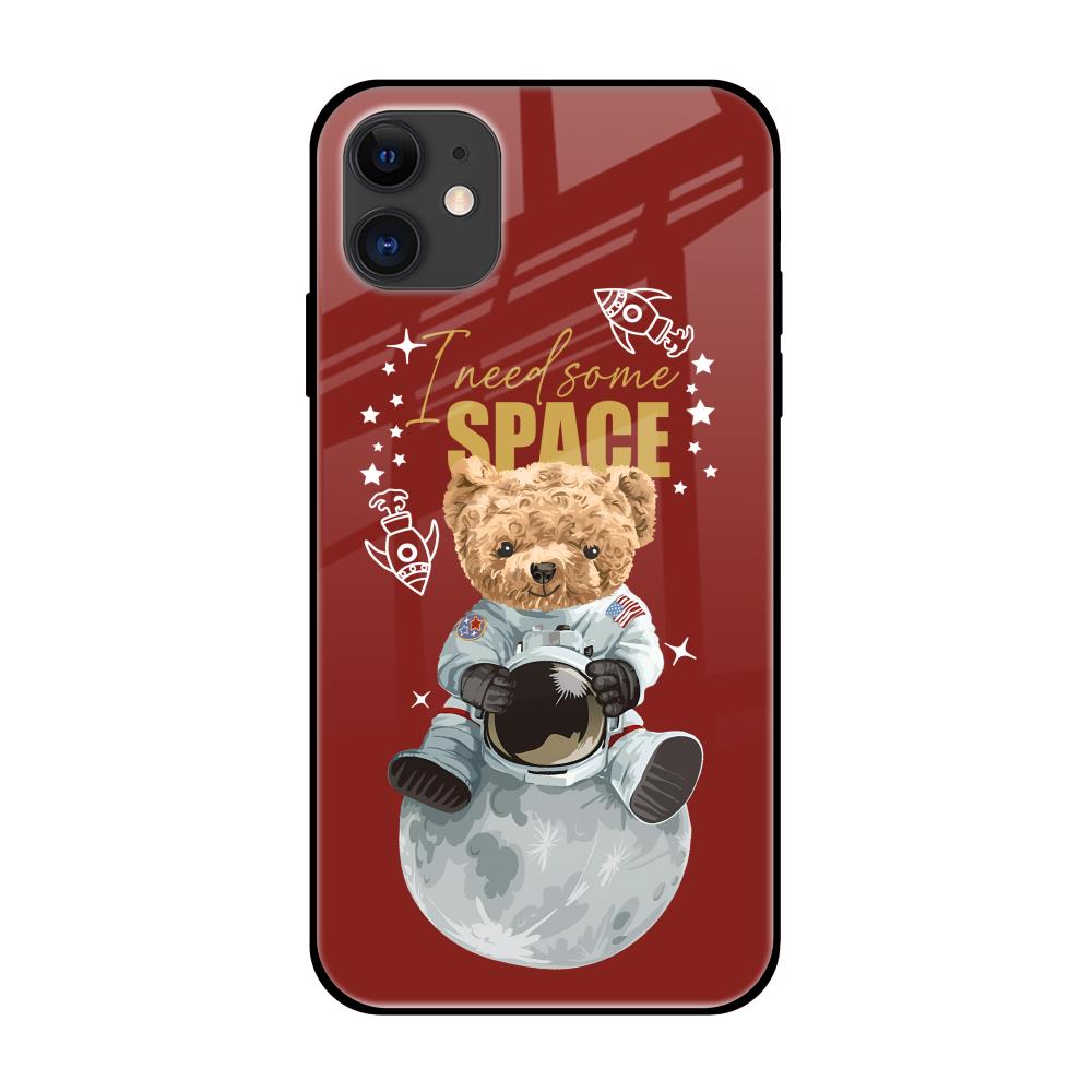 Astronaut Bear iPhone 12 Glass Back Cover Online