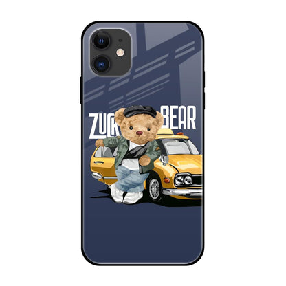 Adventurous Bear iPhone 12 mini Glass Back Cover Online