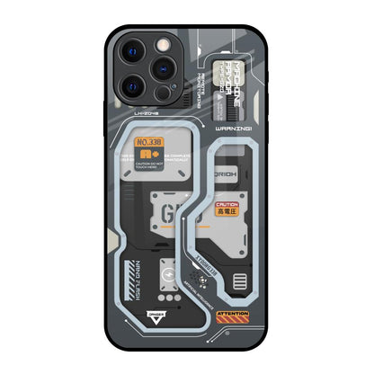 Retro Futuristic iPhone 12 Pro Glass Back Cover Online