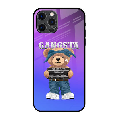 Gangsta Bear iPhone 12 Pro Max Glass Back Cover Online