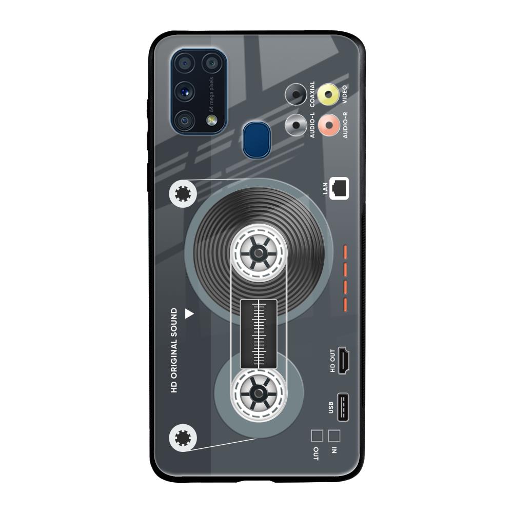 Retro Recorder Samsung Galaxy M31 Prime Glass Back Cover Online