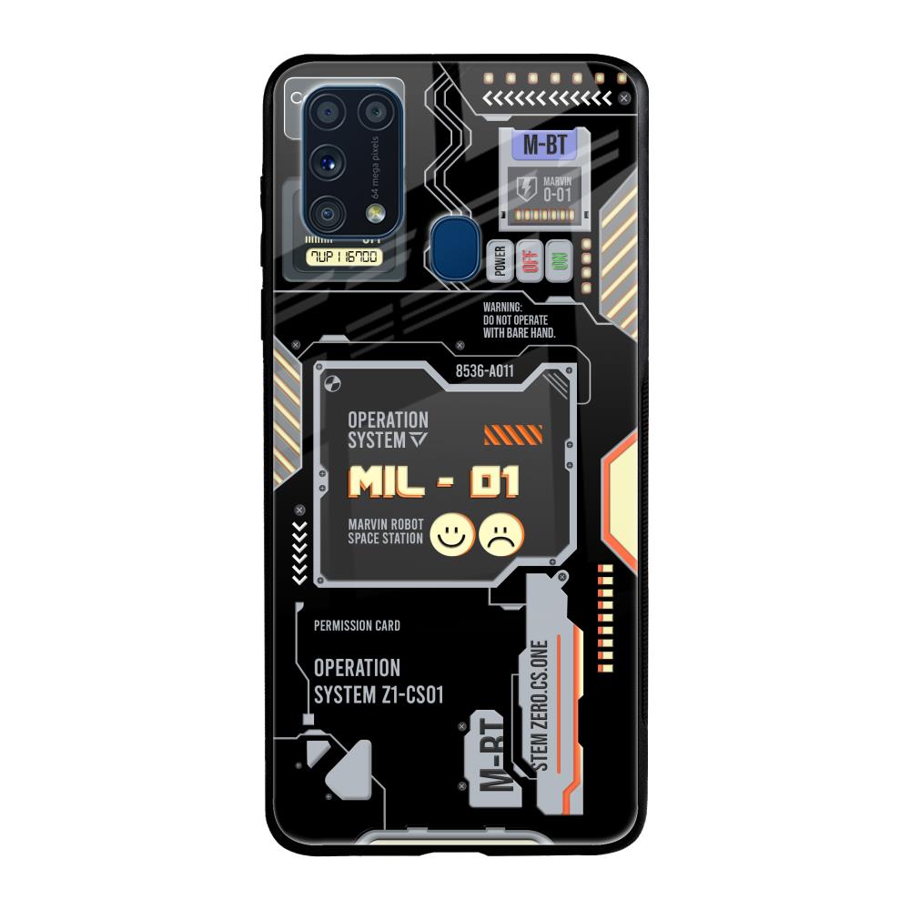 Exposed Parts Samsung Galaxy M31 Prime Glass Back Cover Online