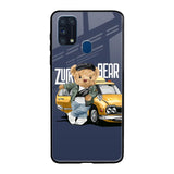 Adventurous Bear Samsung Galaxy M31 Prime Glass Back Cover Online