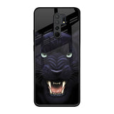 Angry Black Leopard Poco M2 Glass Back Cover Online