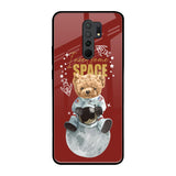 Astronaut Bear Poco M2 Glass Back Cover Online
