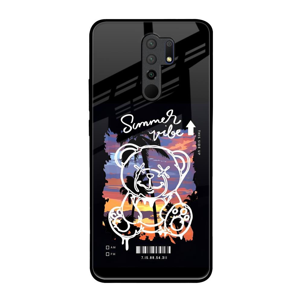 Summer Vibe Poco M2 Glass Back Cover Online