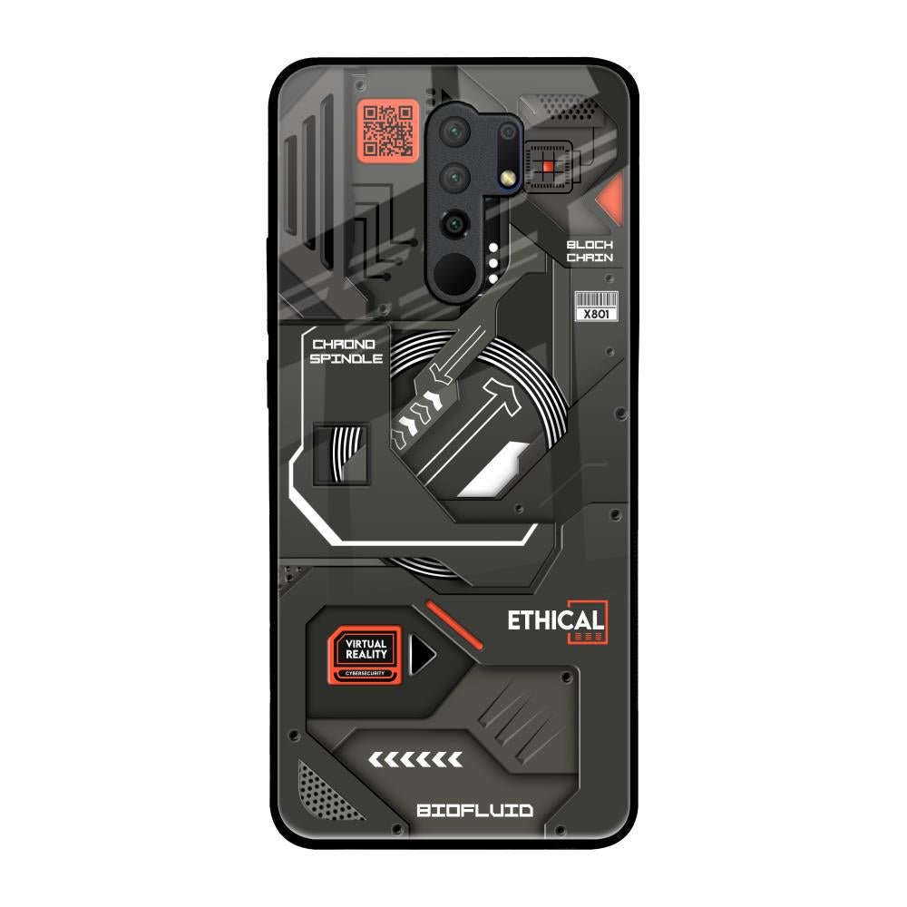 Tech Aesthetics Poco M2 Glass Back Cover Online