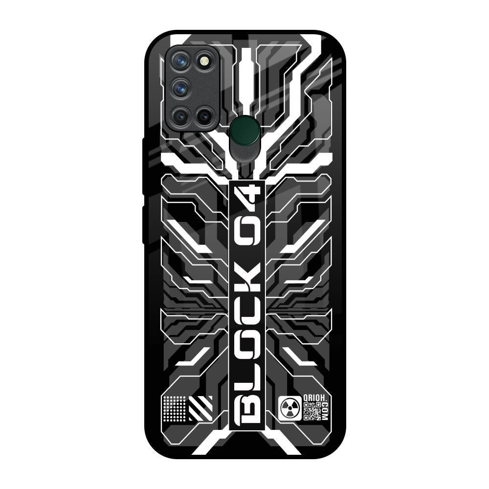 Monochrome Magic Realme 7i Glass Back Cover Online