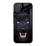 Angry Black Leopard Realme 7i Glass Back Cover Online