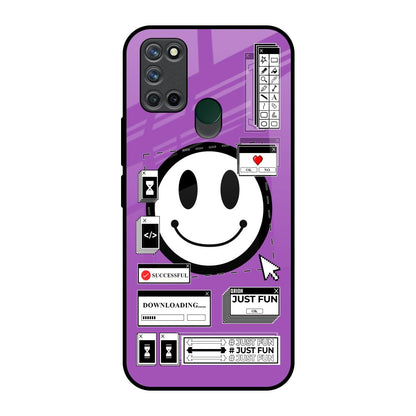 Code with Smile Realme 7i Glass Back Cover Online