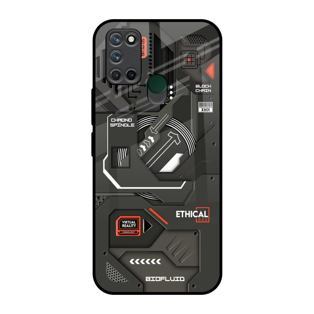 Tech Aesthetics Realme 7i Glass Back Cover Online