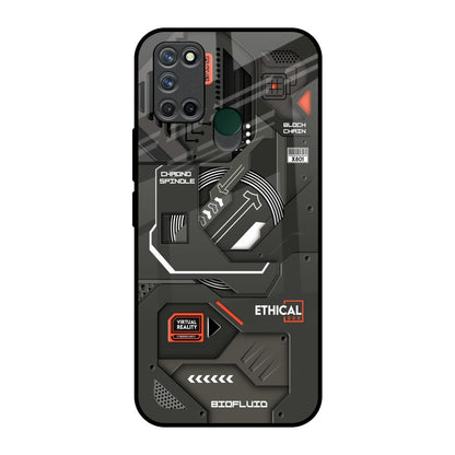 Tech Aesthetics Realme 7i Glass Back Cover Online