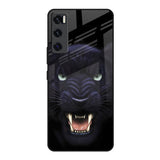 Angry Black Leopard Vivo V20 SE Glass Back Cover Online