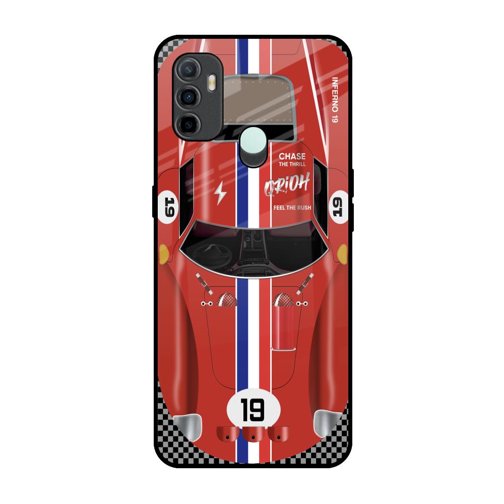 Racing Vintage Oppo A33 Glass Back Cover Online