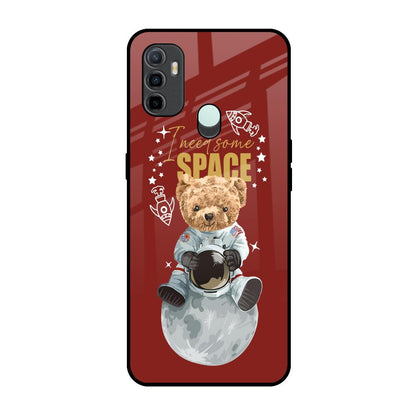 Astronaut Bear Oppo A33 Glass Back Cover Online