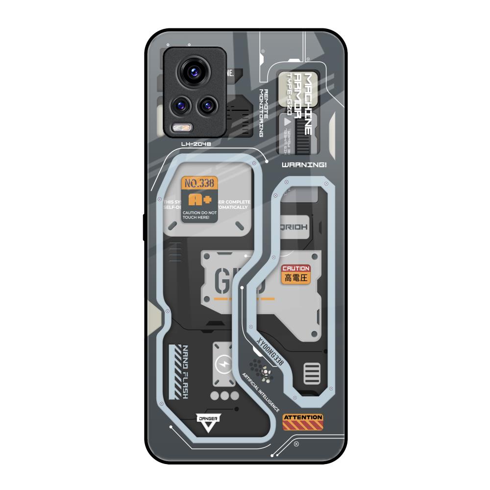 Retro Futuristic Vivo V20 Pro Glass Back Cover Online